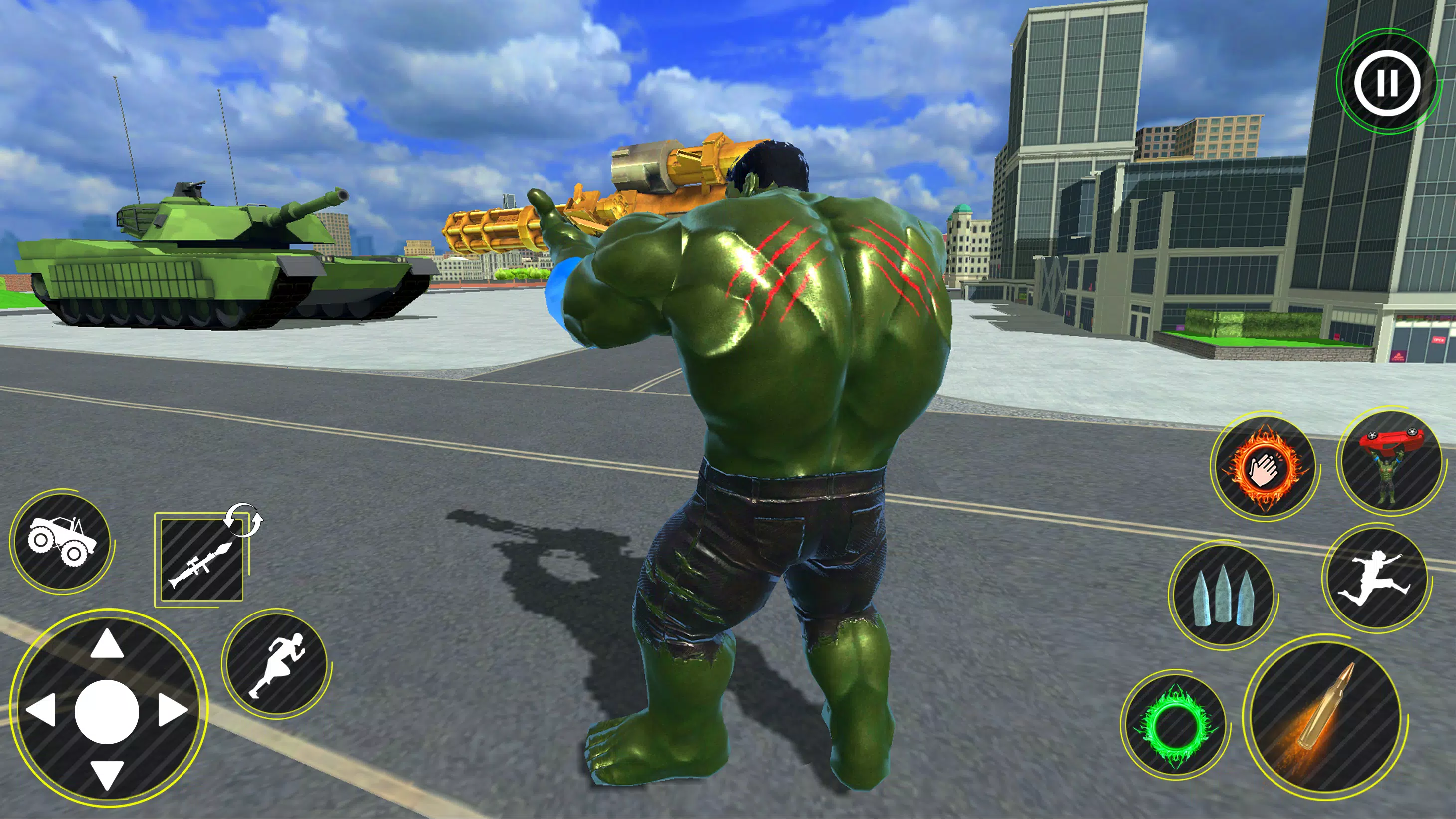 Schermata Incredible Monster Hero 3D War 2