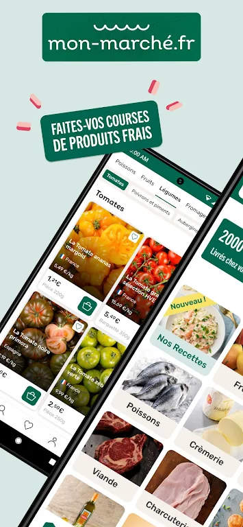 mon-marché : courses en ligne Ekran Görüntüsü 0