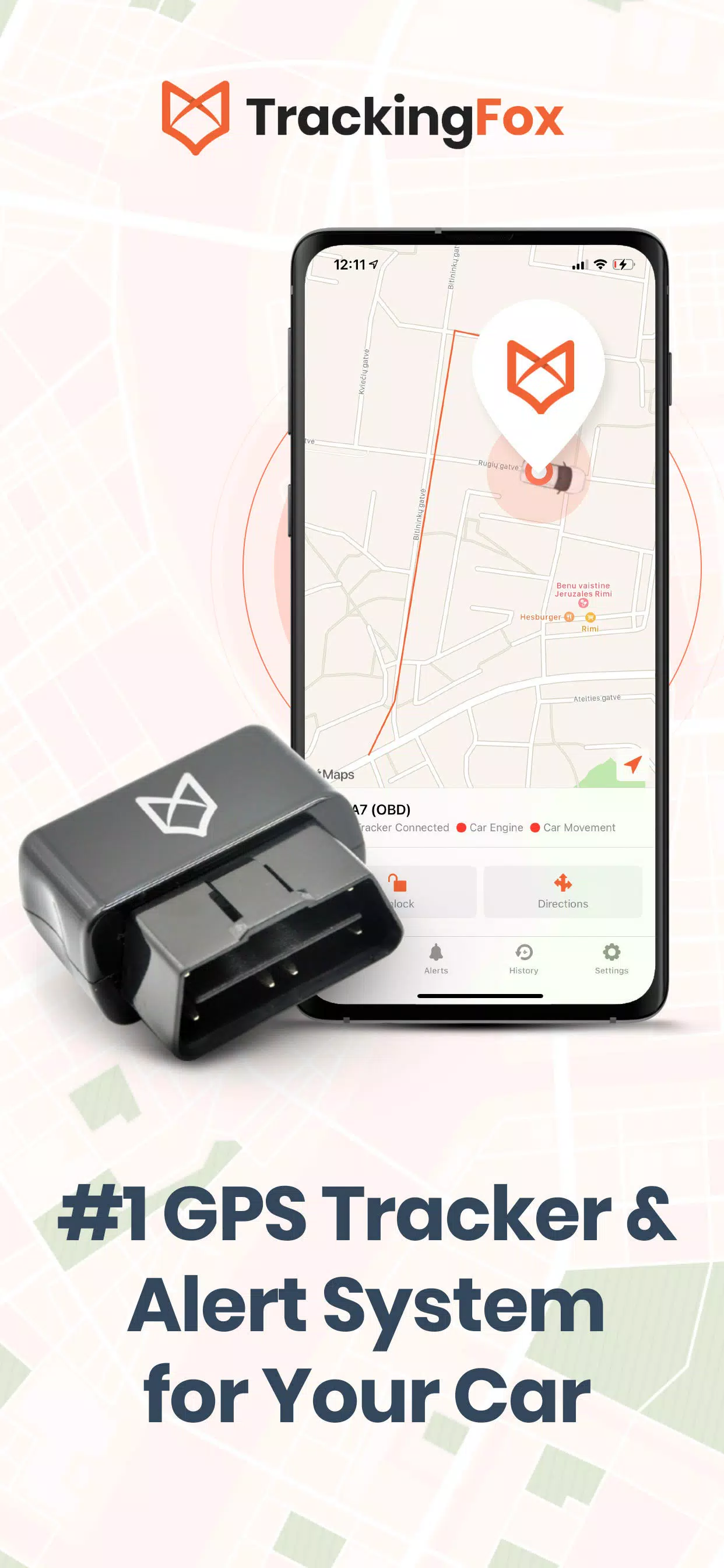 TrackingFox Car GPS Tracker Tangkapan skrin 0