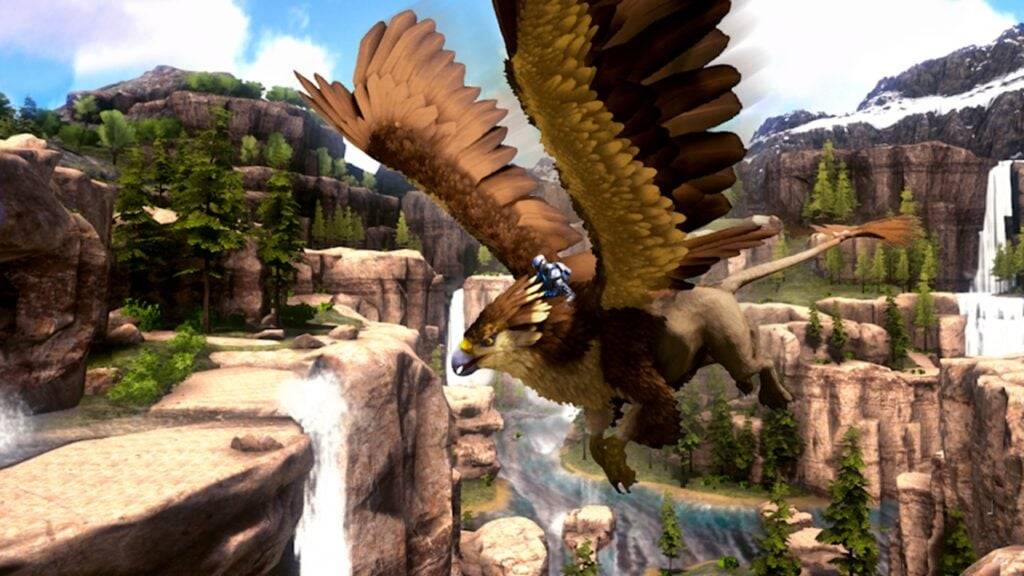 Explore New Biomes and Tame the Griffin on ARK Mobile Edition New Ragnarok Map