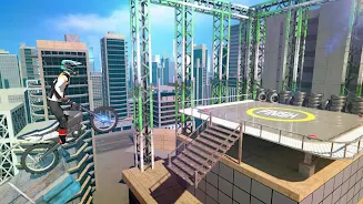 Bike Stunts 3D - Rooftop Chall Zrzut ekranu 0