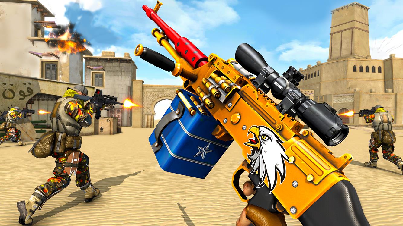 Fps Shooting Attack: Gun Games Schermafbeelding 2