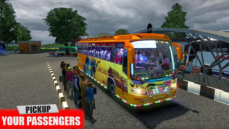 Euro Coach Bus Driving Games स्क्रीनशॉट 1