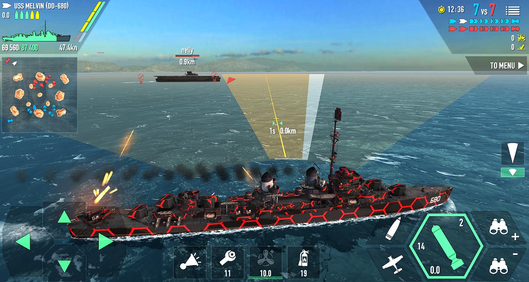 Battle of Warships Tangkapan skrin 1