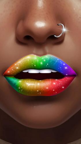 Lip Art Beauty DIY Makeup Game スクリーンショット 1