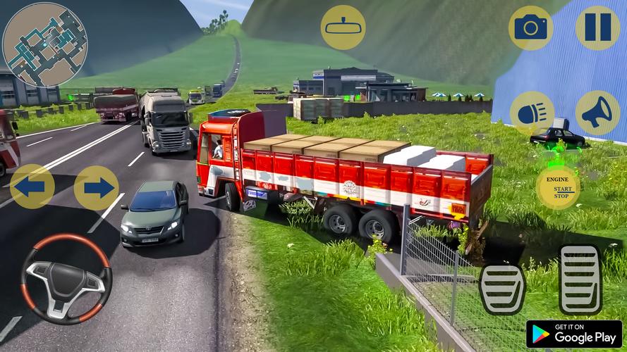 Indian Truck Cargo Truck Games Ekran Görüntüsü 1