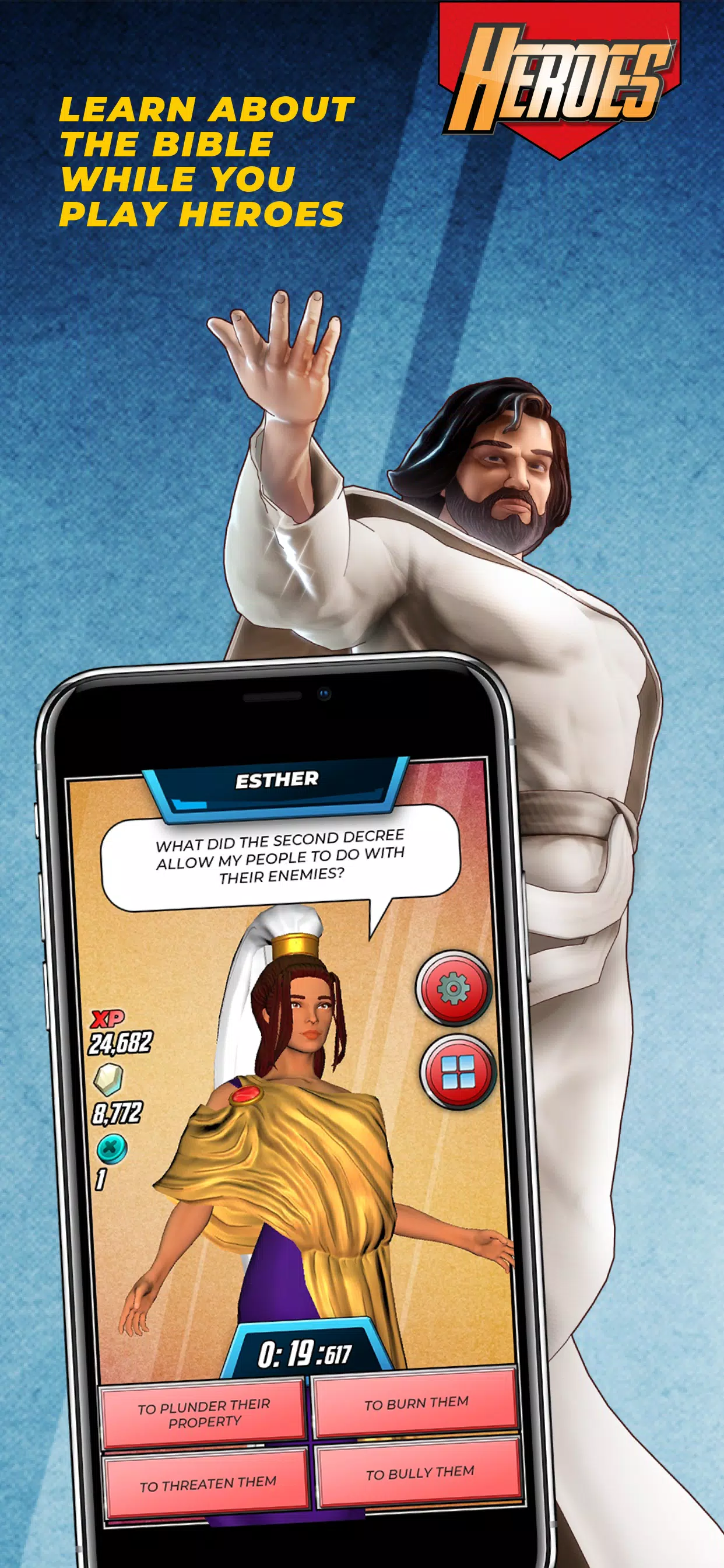 Bible Trivia Game: Heroes Capture d'écran 1