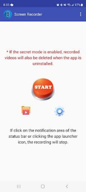 Simple Secret Screen Recorder ဖန်သားပြင်ဓာတ်ပုံ 0