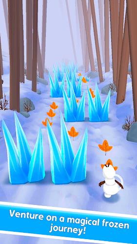 Snowman Rush: Frozen run ภาพหน้าจอ 1