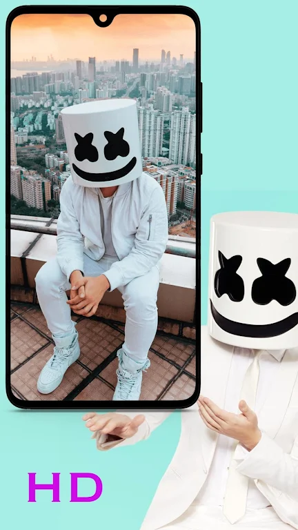 Marshmello Wallpaper ภาพหน้าจอ 2