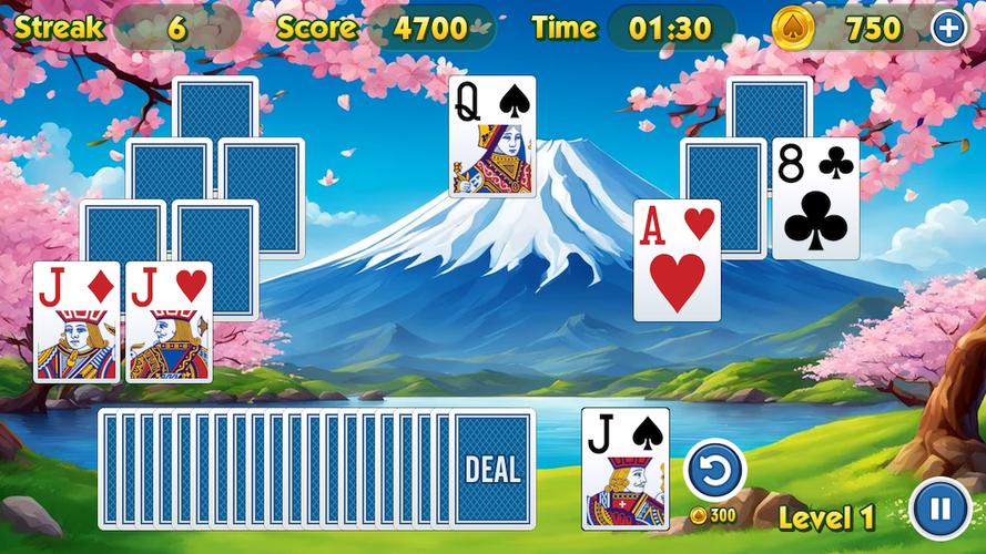 TriPeaks Solitaire Challenge Captura de pantalla 3