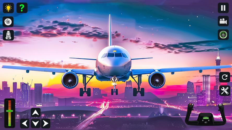 Airplane Simulator 3D Offline Schermafbeelding 1