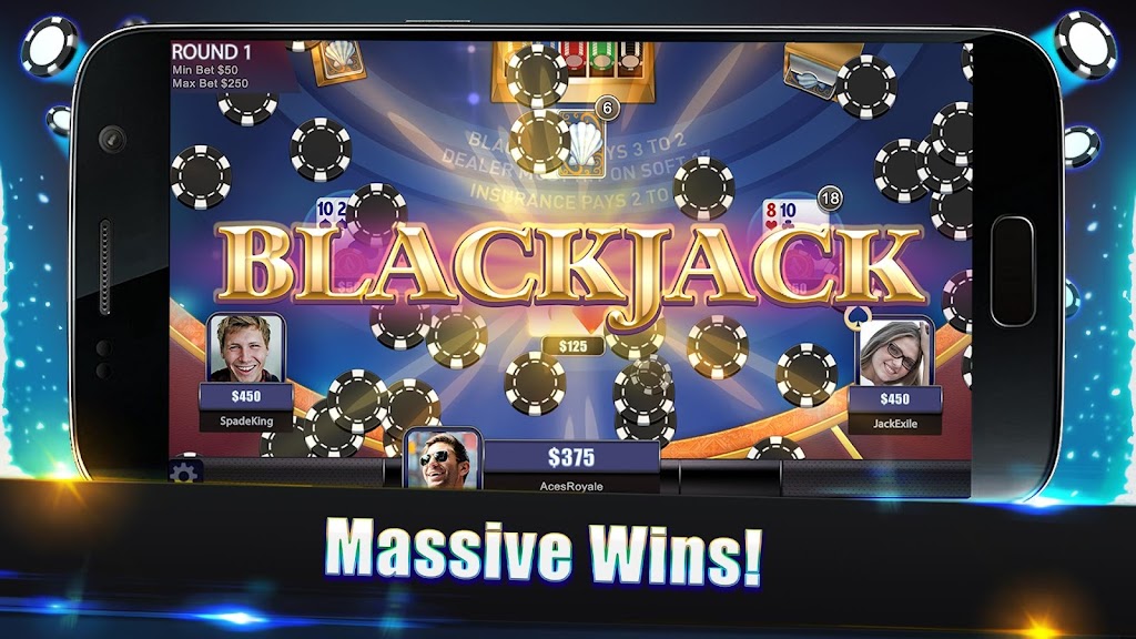 Blackjack Legends: 21 Online Multiplayer Casino Schermafbeelding 2