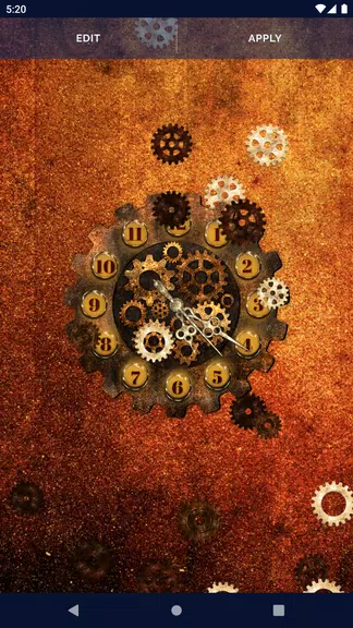 Schermata Steampunk Clock Wallpaper 3