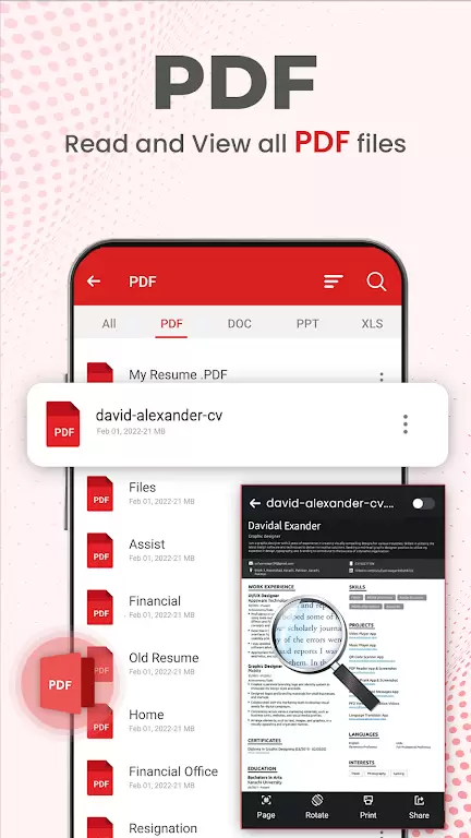 Document Reader PDF Reader স্ক্রিনশট 1