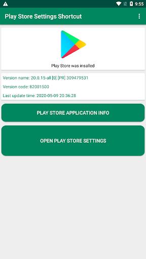 Play Store Settings Shortcut Tangkapan skrin 0