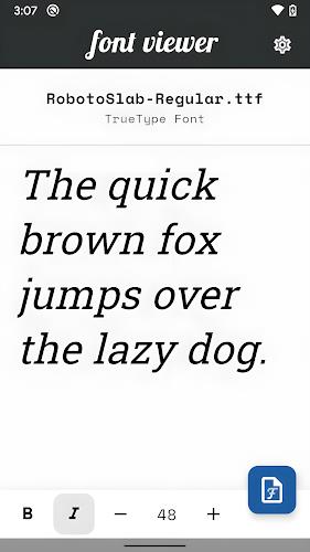Font Viewer - Preview Fonts Captura de pantalla 0