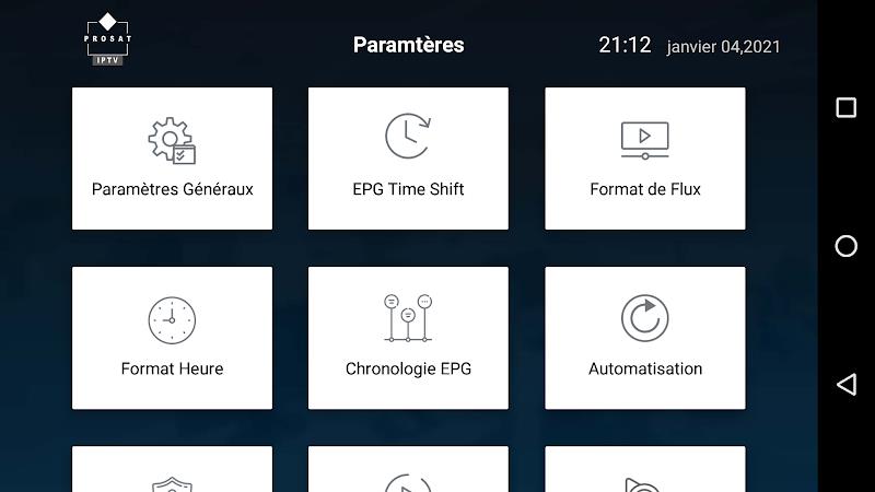 Prosat IPTV Player Capture d'écran 1