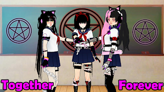 SchoolGirl AI 3D Anime Sandbox Schermafbeelding 1