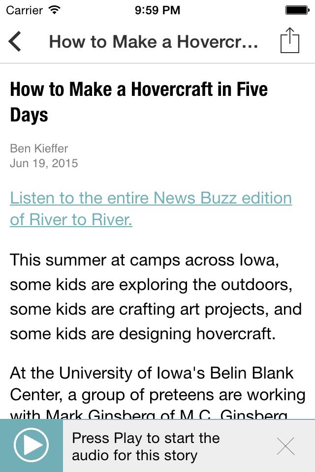 Iowa Public Radio App Schermafbeelding 3