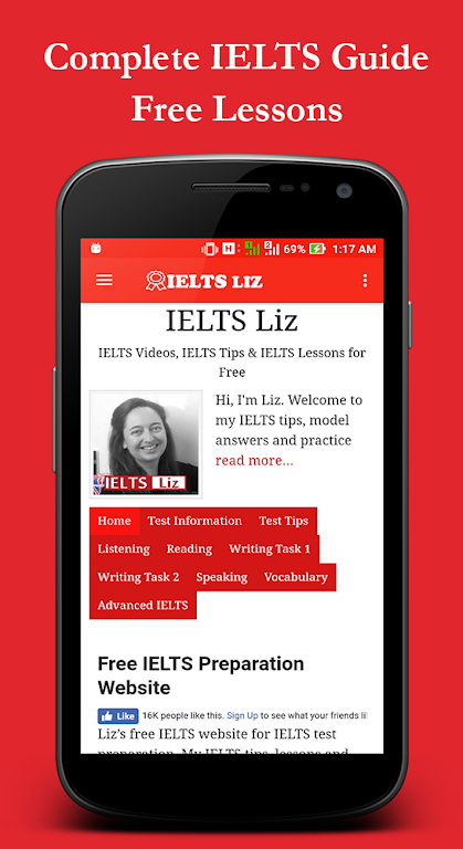 IELTS Liz ဖန်သားပြင်ဓာတ်ပုံ 2