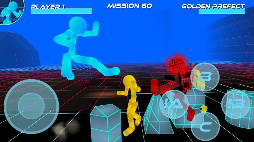 Stickman Neon Street Fighting Schermafbeelding 2