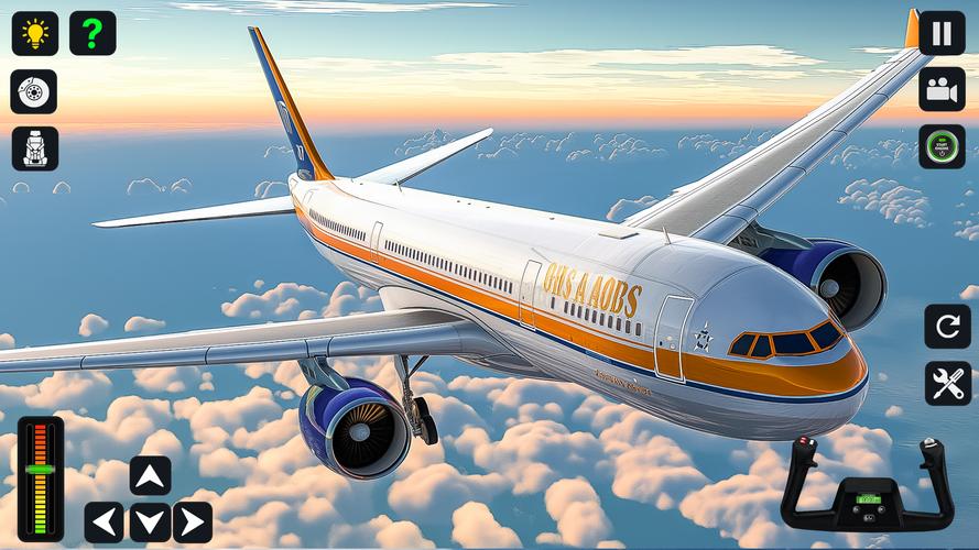 Airplane Simulator 3D Offline Schermafbeelding 0