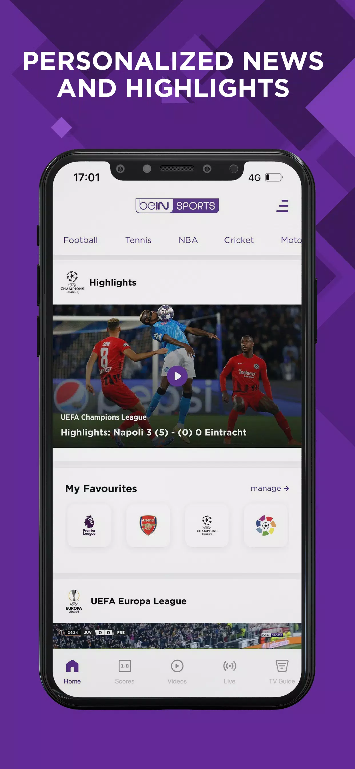 beIN SPORTS應用截圖第1張