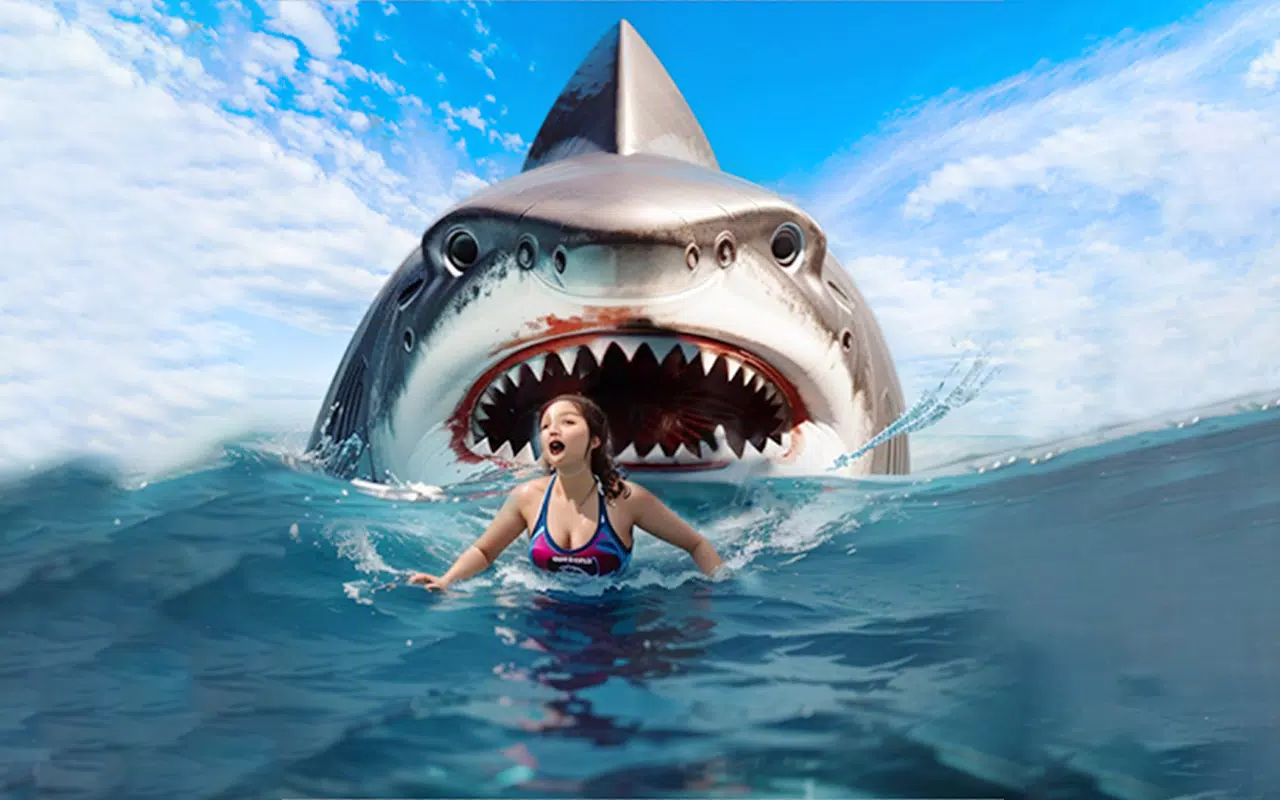 Angry Shark Attack Shark Game Capture d'écran 2