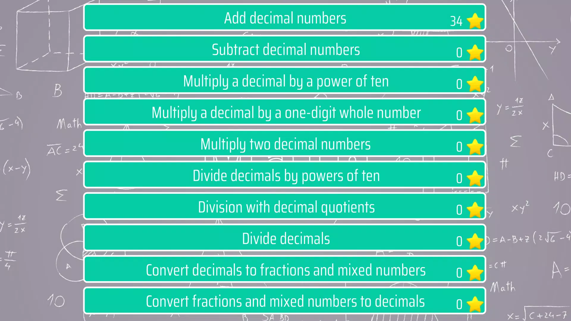 Decimals - 5th grade Math应用截图第0张