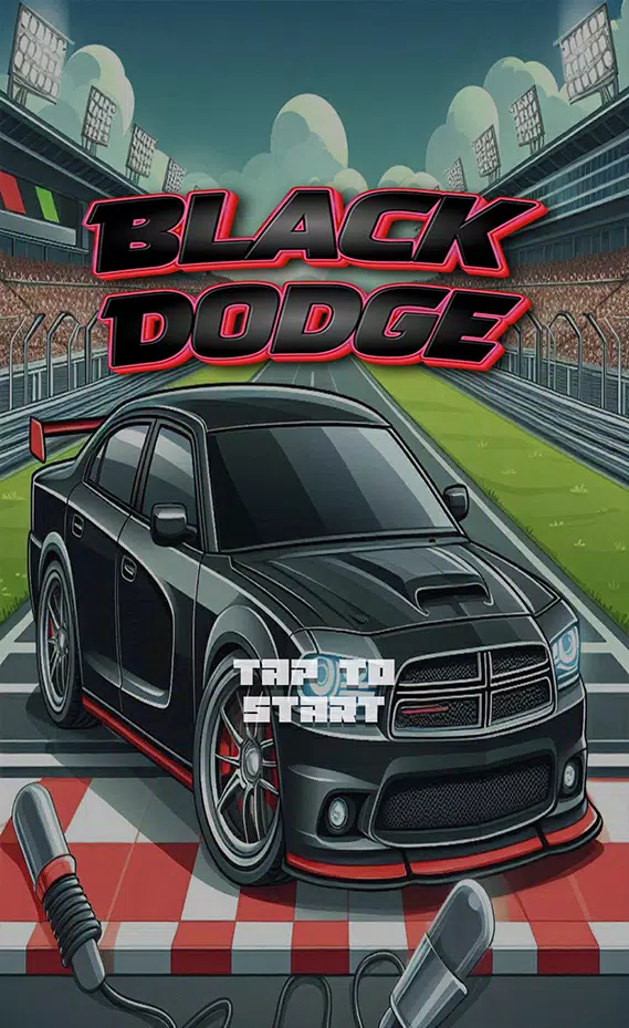 Black Dodge Car Game Screenshot 0