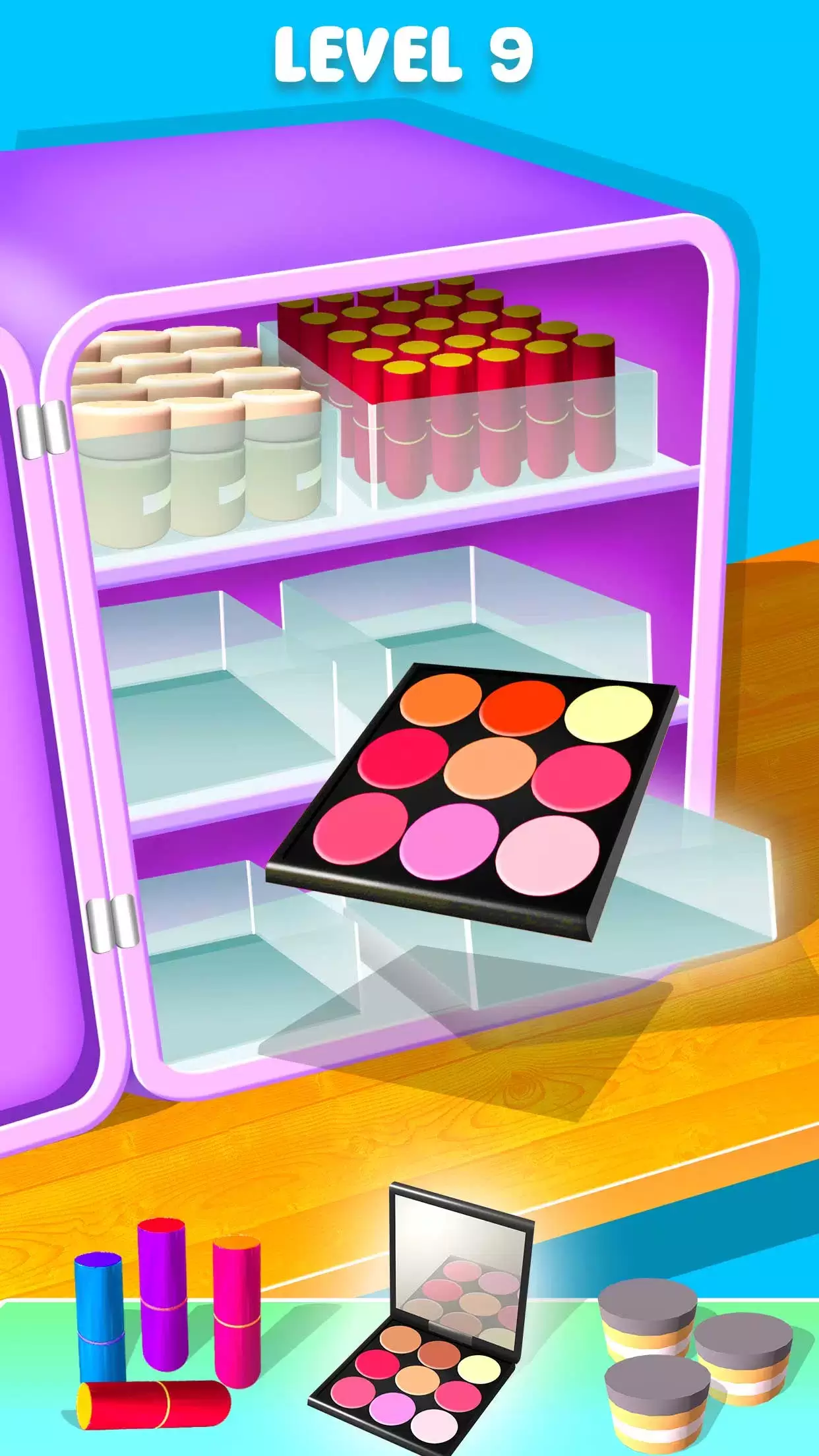 Fill the Makeup Organizer Game Captura de pantalla 3