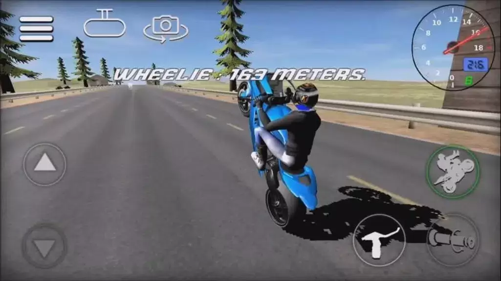 Schermata Wheelie Bike 3D game 0