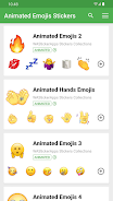 Animated Emojis WAStickerApps Zrzut ekranu 1