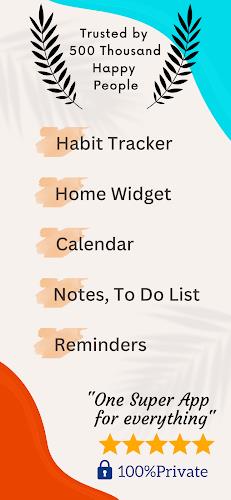 Habit Tracker Planner HabitYou ภาพหน้าจอ 0