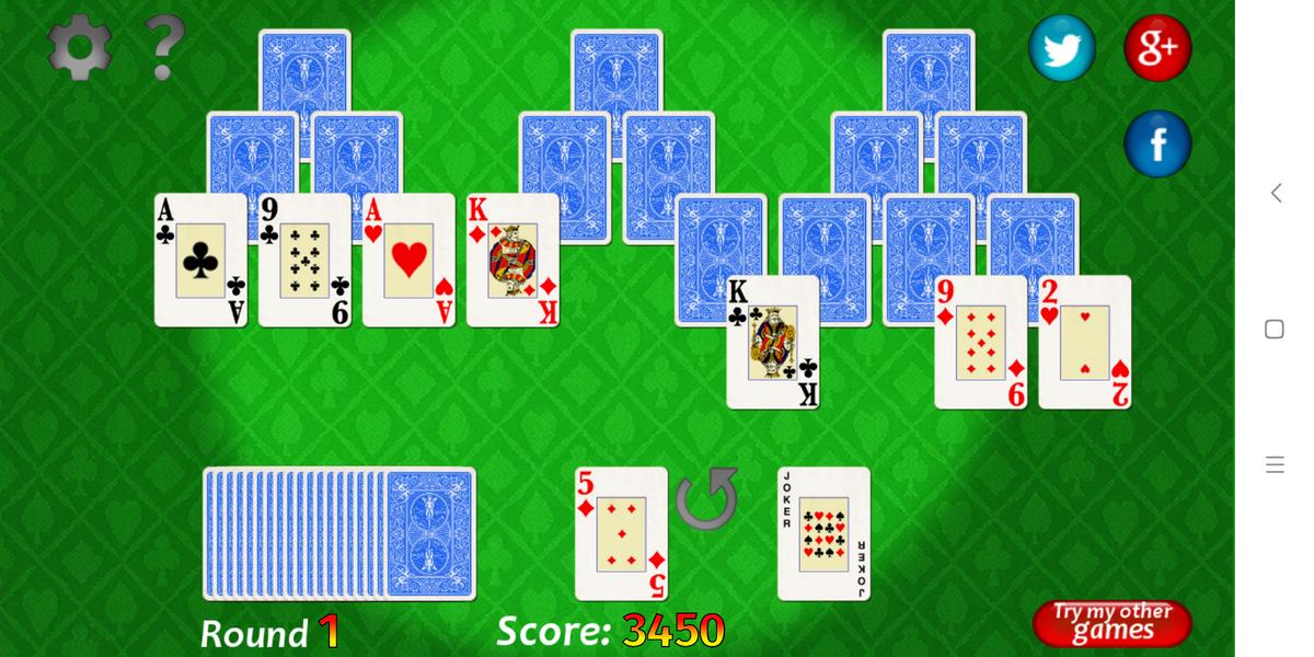 Vegas Solitaire TriPeaks Ảnh chụp màn hình 1