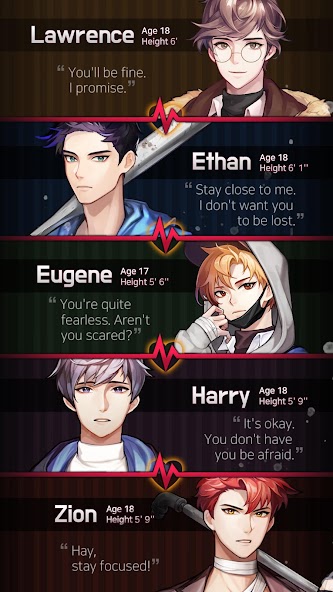 Dangerous Fellows:Otome Dating Mod Schermafbeelding 2