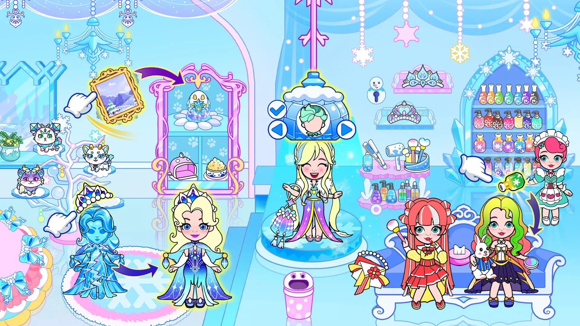 Ice Princess World Castle Life Captura de tela 1