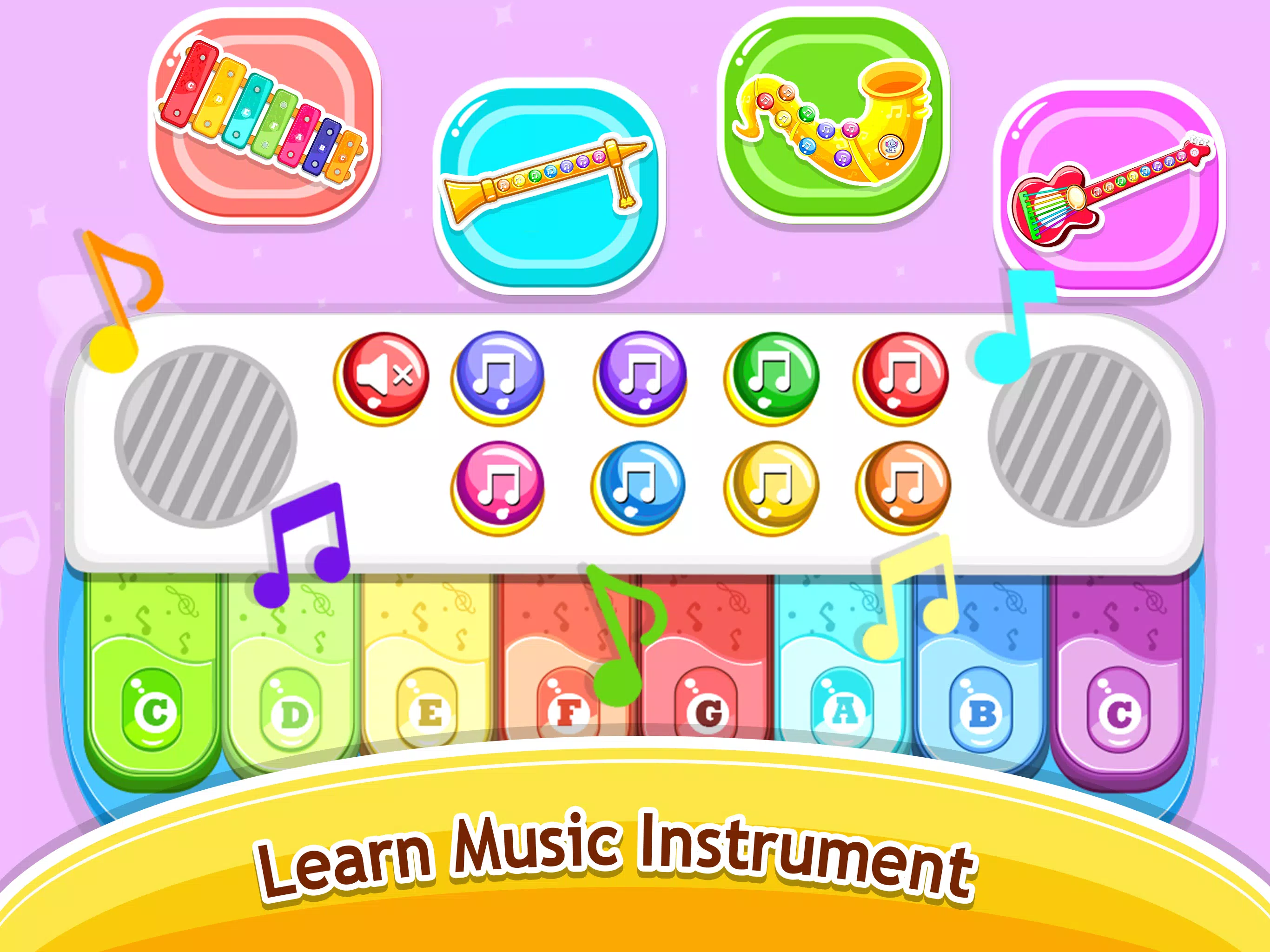 Kids Music piano - games Zrzut ekranu 3