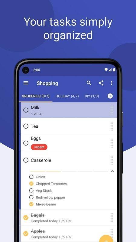 Tasks: Todo list স্ক্রিনশট 0