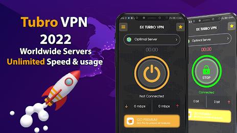 SX Turbo VPN - Secure VPN Ảnh chụp màn hình 2