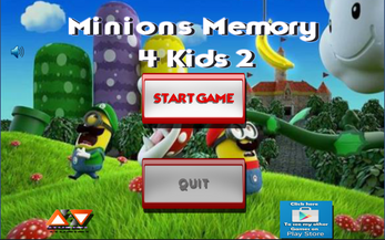 Minions Memory 4 Kids 2 Schermafbeelding 0