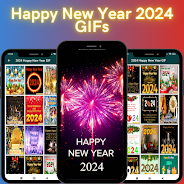 Happy New Year 2024 Wallpaper स्क्रीनशॉट 1