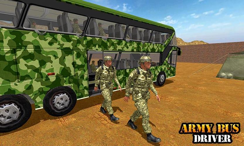 Army Bus Transporter Coach Fun Скриншот 3