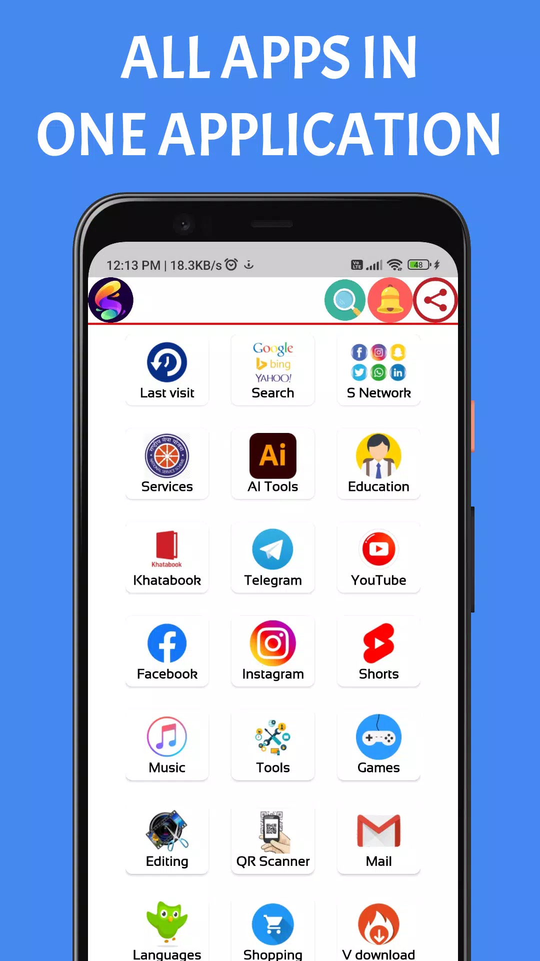 Snowzo : All Social Media Apps Tangkapan skrin 0