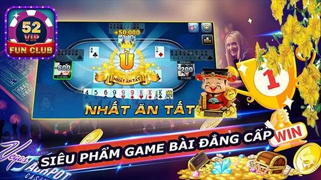 52Vip FunClub Online, Game danh bai doi thuong ဖန်သားပြင်ဓာတ်ပုံ 0