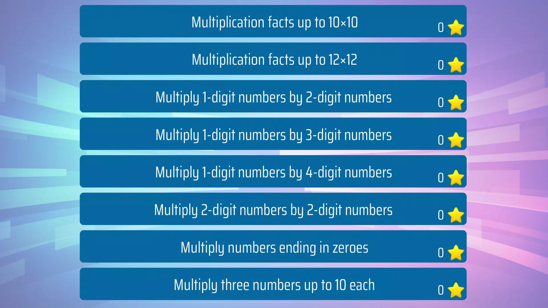 Schermata Multiplication 4th grade Math 0