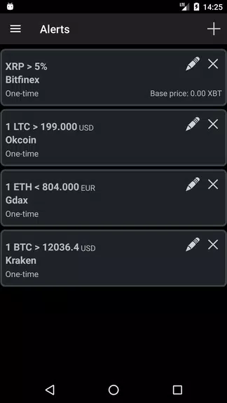 Schermata Bitcoin Ticker Widget 3