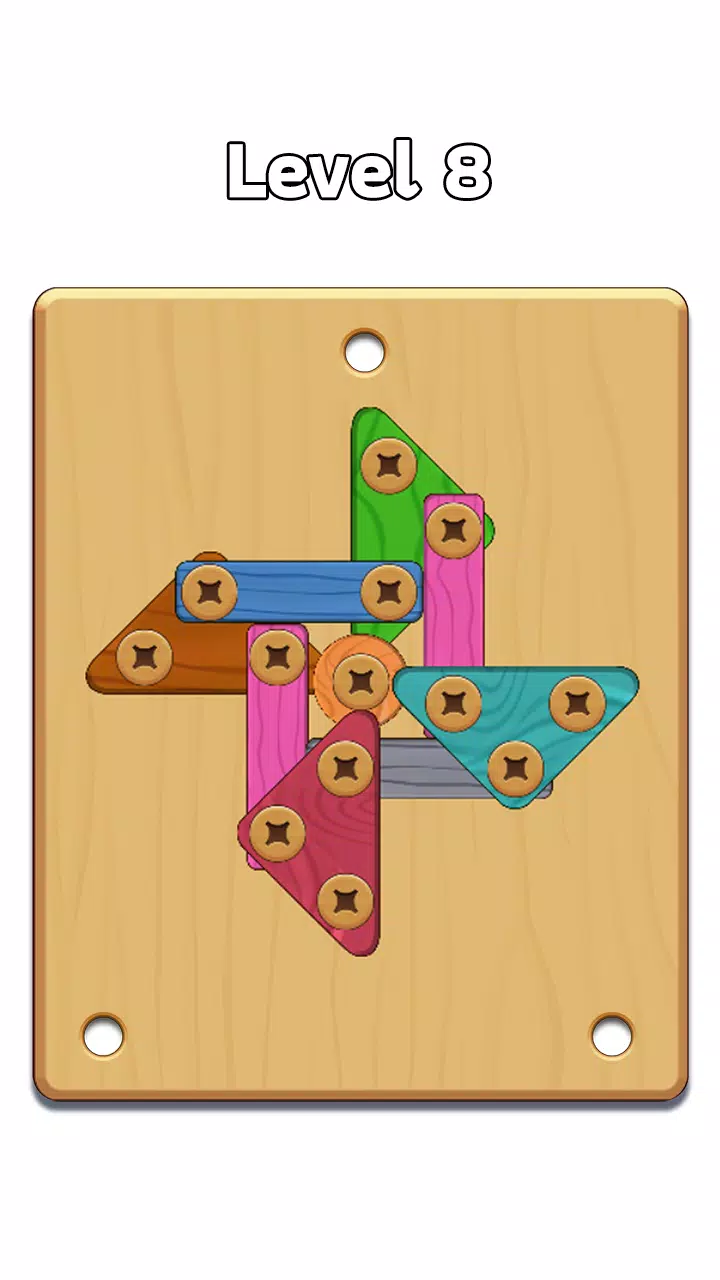 Wood Nuts & Bolt: Screw Puzzle Ekran Görüntüsü 0