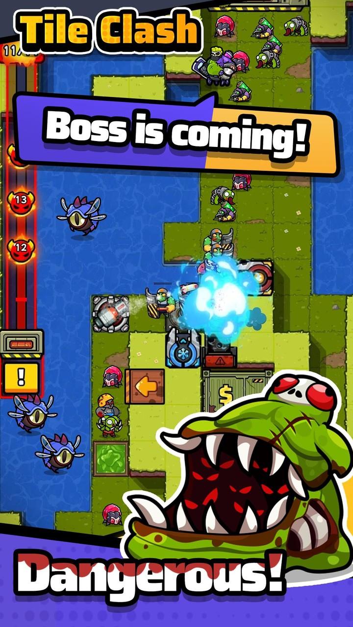 Tile Clash TD:Trap Defense ภาพหน้าจอ 1